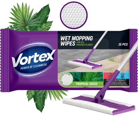 VORTEX Ściereczki do mycia podłóg 15 szt Tropical Oasis