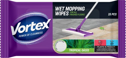 VORTEX Ściereczki do mycia podłóg 15 szt Tropical Oasis