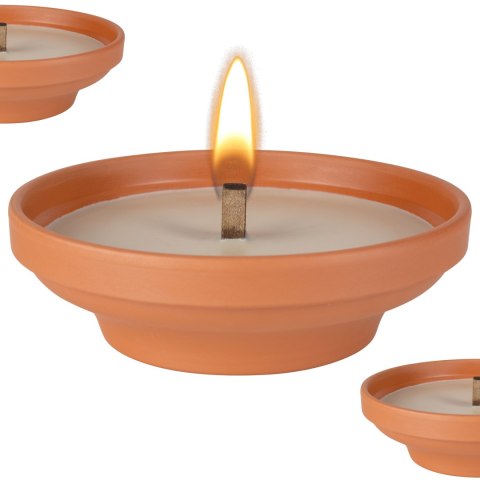 BISPOL - Znicz Ceramiczny Otwarty C004 - 6 szt.