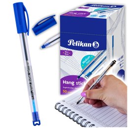 Długopis PELIKAN HANG STICK Niebieski - 50 szt.