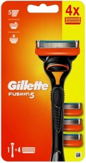 Gillette Fusion5 Maszynka Do Golenia Dla Mężczyzn Plus 4 Ostrza Wymienne