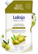 LUKSJA Kremowe Mydło W Płynie Oliwka i Jogurt 900 ml