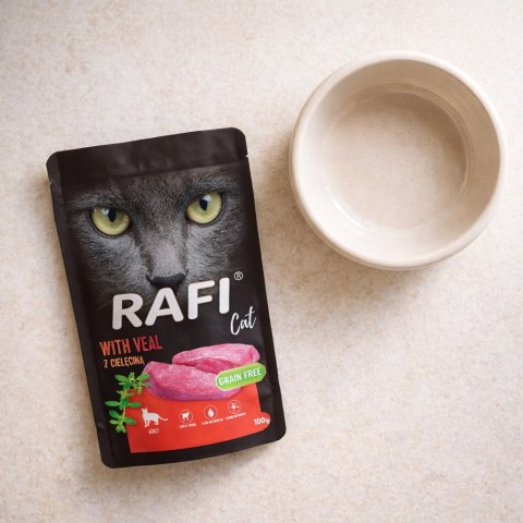 RAFI Karma Mokra Pasztet Dla Kota z Cielęciną 100g - 1 szt.