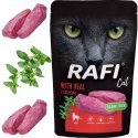 RAFI Karma Mokra Pasztet Dla Kota z Cielęciną 100g x 40 szt.