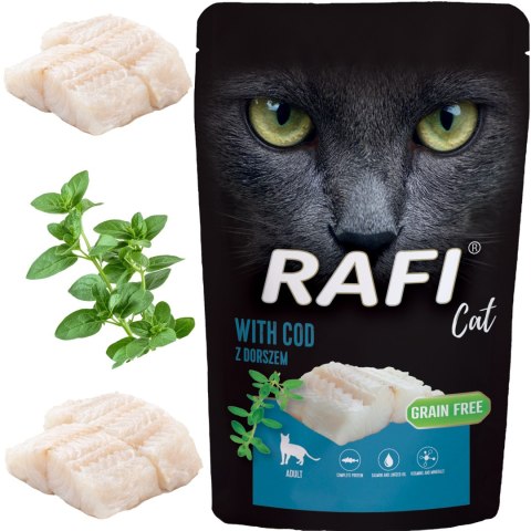 RAFI Karma Mokra Pasztet Dla Kota z Dorszem 100g - 1 szt.