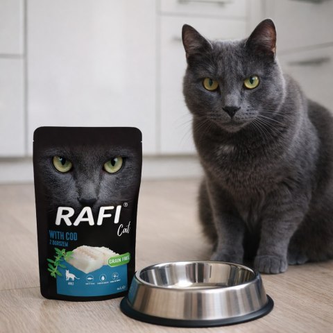 RAFI Karma Mokra Pasztet Dla Kota z Dorszem 100g - 1 szt.