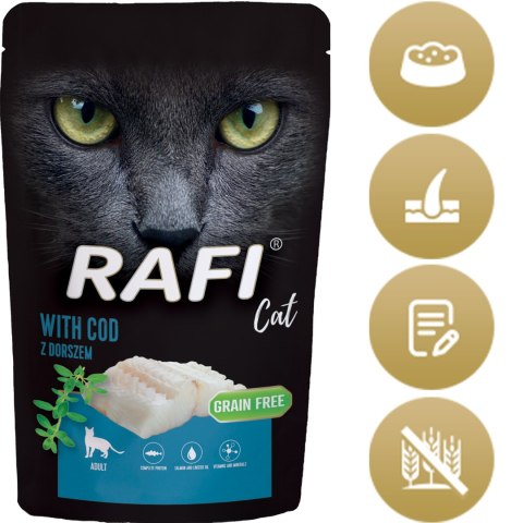 RAFI Karma Mokra Pasztet Dla Kota z Dorszem 100g x 10 szt.