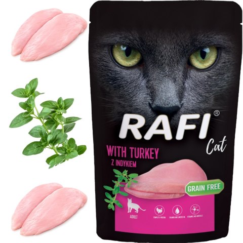 RAFI Karma Mokra Pasztet Dla Kota z Indykiem 100g - 1 szt.