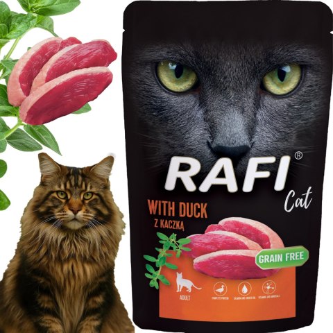 RAFI Karma Mokra Pasztet Dla Kota z Kaczką 100g - 1 szt.