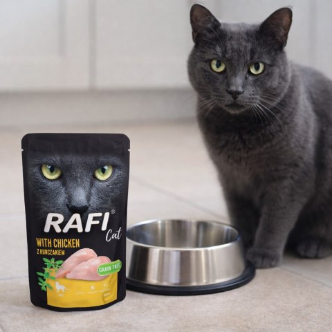 RAFI Karma Mokra Pasztet Dla Kota z Kurczakiem 100g x 10 szt.