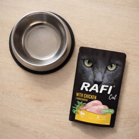 RAFI Karma Mokra Pasztet Dla Kota z Kurczakiem 100g x 10 szt.