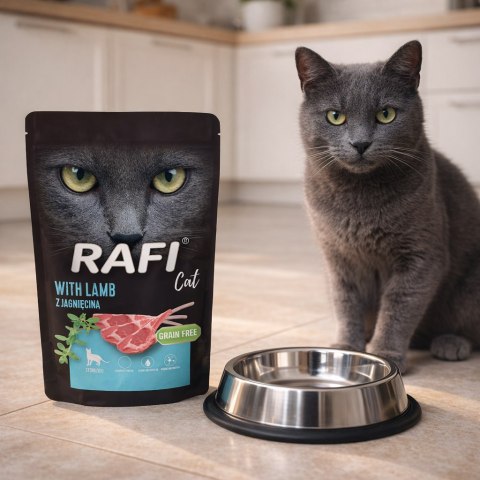 RAFI Karma Mokra Pasztet Dla Kotów Sterylizowanych z Jagnięciną 100g - 1 szt.