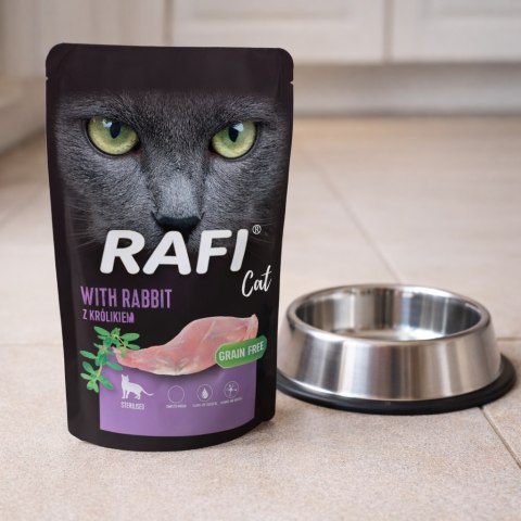RAFI Karma Mokra Pasztet Dla Kotów Sterylizowanych z Królikiem 100g - 1 szt.