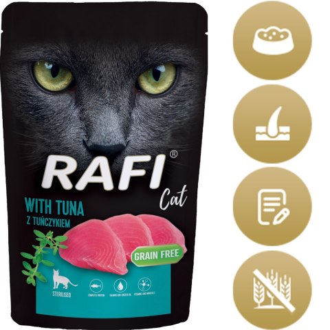 RAFI Karma Mokra Pasztet Dla Kotów Sterylizowanych z Tuńczykiem 100g x 10 szt.