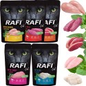 Zestaw RAFI Karma Mokra Pasztet Dla Kotów MIX Smaków 100g x 25 szt.