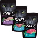 Zestaw RAFI Karma Mokra Pasztet Dla Kotów Sterylizowanych MIX Smaków 100g x 30 szt.