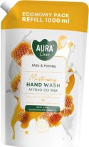 AURA Care Mydło Do Rąk Uzupełniające Mleko i Miód 1000 ml AHW-002-006