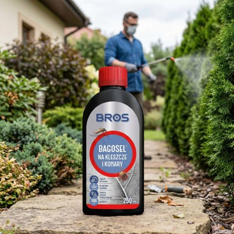 BROS - Bagosel 100EC 250ml - preparat do oprysku ogrodu przeciw komarom i kleszczom