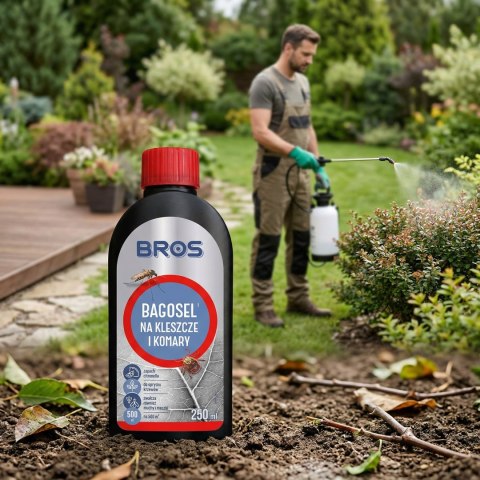BROS - Bagosel 100EC 250ml - preparat do oprysku ogrodu przeciw komarom i kleszczom