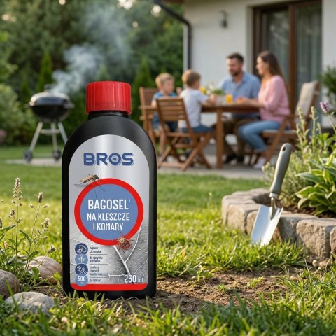 BROS - Bagosel 100EC 250ml - preparat do oprysku ogrodu przeciw komarom i kleszczom