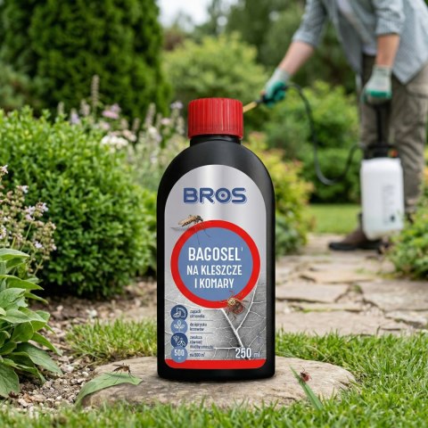 BROS - Bagosel 100EC 250ml - preparat do oprysku ogrodu przeciw komarom i kleszczom