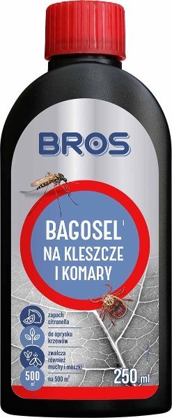 BROS - Bagosel 100EC 250ml - preparat do oprysku ogrodu przeciw komarom i kleszczom