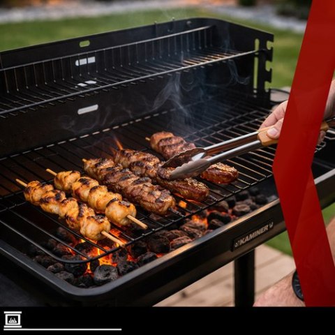 Grill Ogrodowy Z Rożnem 93x41x86cm Kaminer