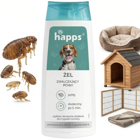 HAPPS - żel zwalczający pchły 150ml