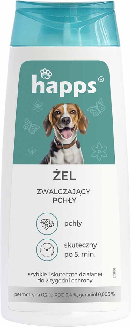HAPPS - żel zwalczający pchły 150ml
