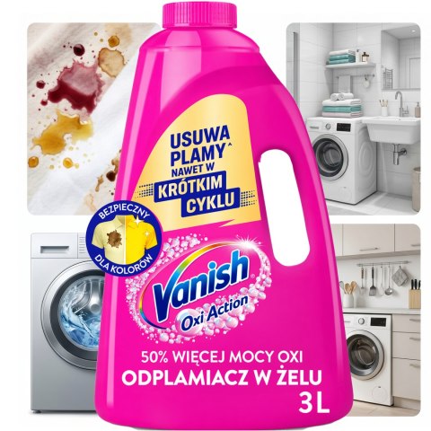 Vanish Oxi Action Pink Odplamiacz W Żelu 3l