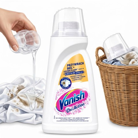 Vanish Oxi Action White Odplamiacz W Żelu 1l