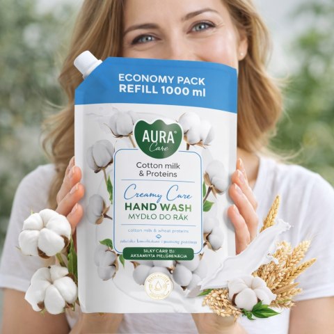 Zestaw 5x1000 ml AURA Care Mydło Do Rąk Uzupełniające MIX