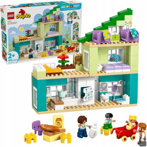 10470 - LEGO DUPLO - Nowoczesny dom rodzinny 3 w 1 z figurkami