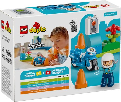 10471 - LEGO DUPLO - Niebieski motocykl policyjny