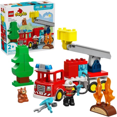 10473 - LEGO DUPLO - Wóz strażacki z wężem i strażakiem