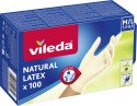 Rękawice lateksowe Vileda Natural Latex M/L 100 szt.