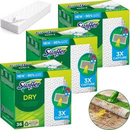 Swiffer Dry Ściereczki Podłogowe Do Mopa - Wkłady Elektrostatyczne 108 szt.