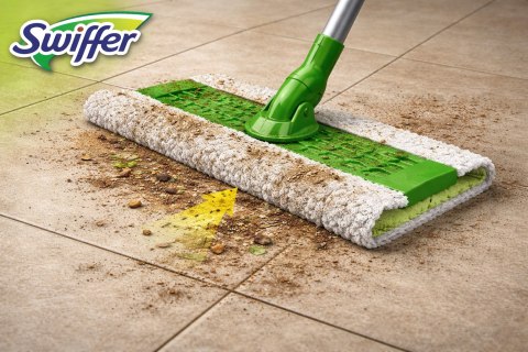 Swiffer Dry Ściereczki Podłogowe Do Mopa - Wkłady Elektrostatyczne 108 szt.