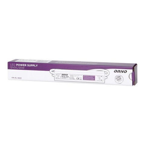 Zasilacz do LED 12VDC 20W, IP67
