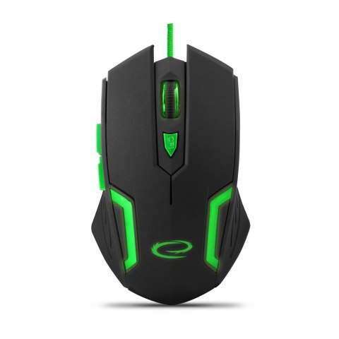 EGM205G Mysz przewodowa dla graczy 6D optyczna USB MX205 Fighter zielona
