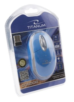 TM120B Mysz bezprzewodowa 2.4GHz 3D optyczna USB Condor niebieska