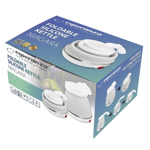 EKK023 Esperanza czajnik elektryczny składany silikonowy niagara 0.5 l