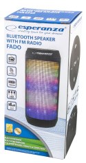 EP133K Esperanza głośnik bt fm led fado