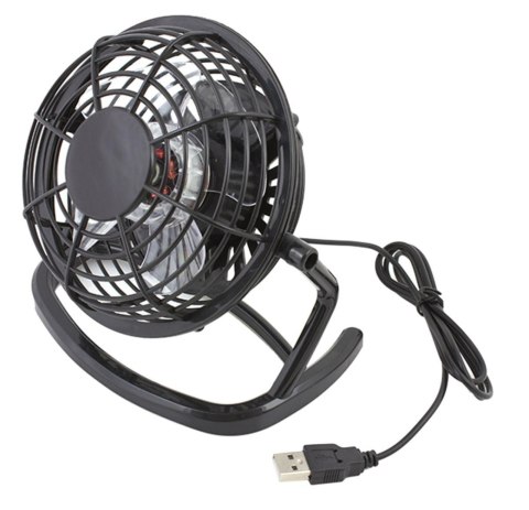 AK35C Wiatraczek stojący na usb black