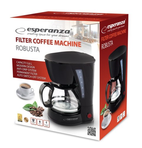 EKC006 Esperanza ekspres do kawy przelewowy robusta 0.6 l