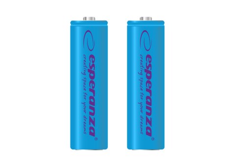 EZA103B Esperanza akumulatorki ni-mh aa 2000mah 2szt. niebieskie