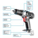 Wiertarko-wkrętarka akumulatorowa Energy+ 18V, Li-Ion, uchwyt samozaciskowy 13 mm, bez akumulatora