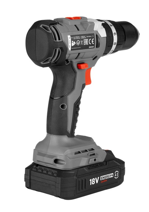 Wiertarko-wkrętarka akumulatorowa bezszczotkowa z udarem Energy+ 18V, Li-Ion, 13 mm, bez akumulatora