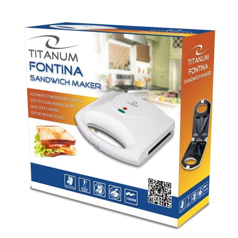TKT006W Titanum opiekacz do kanapek fontina 1000w