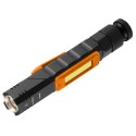 Latarka akumulatorowa USB 300 lm 2 w 1 CREE XPE + COB LED